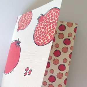 Coleção Frutos: Pomegranate, cadernos A5 e A6