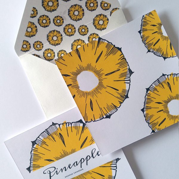 Coleção Frutos: Pineapple . Envelope & Card