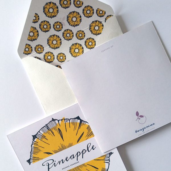 Coleção Frutos: Pineapple . Envelope & Card