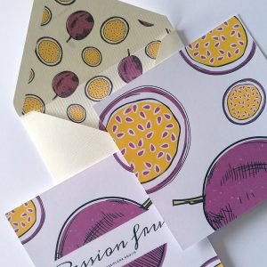 Coleção Frutos: Passion Fruit . Envelope & Card
