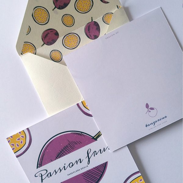 Coleção Frutos: Passion Fruit . Envelope & Card