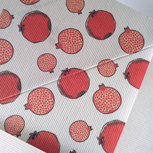 Coleção Frutos: Pomegranate . Envelope & Card