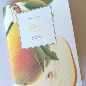 Coleção Aguarelas: Pera . Notebook