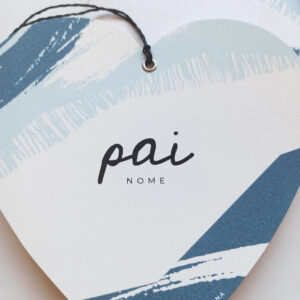 caderno e cartão personalizado pai