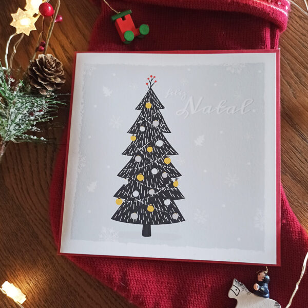 Christmas tree . Envelope & Card