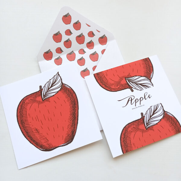 Coleção Frutos: Apple . Envelope & Card