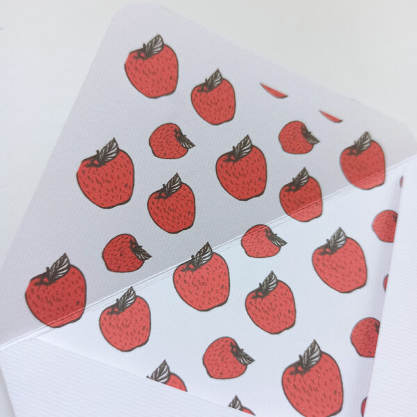 Coleção Frutos: Apple . Envelope & Card