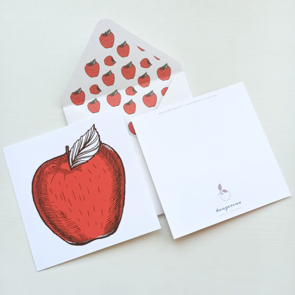 Coleção Frutos: Apple . Envelope & Card