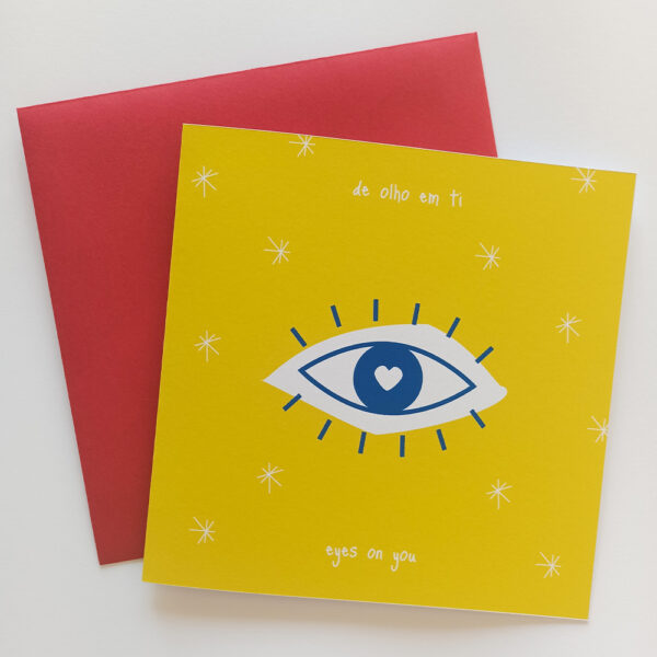 ‘eyes on you’ . Envelope & Card - Atelier Tangerina