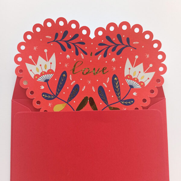 heart . Envelope & Card