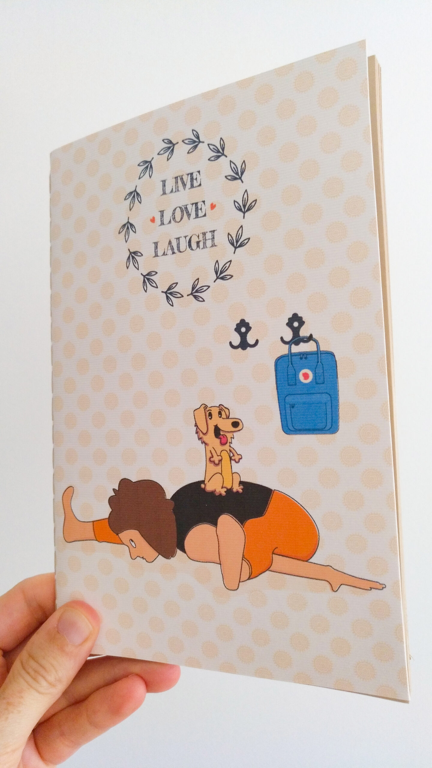 caderno personalizado com ilustração exclusiva