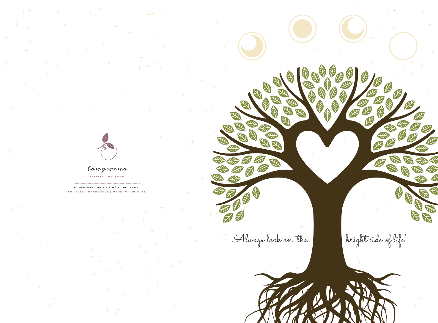 caderno artesanal personalizado com ilustração