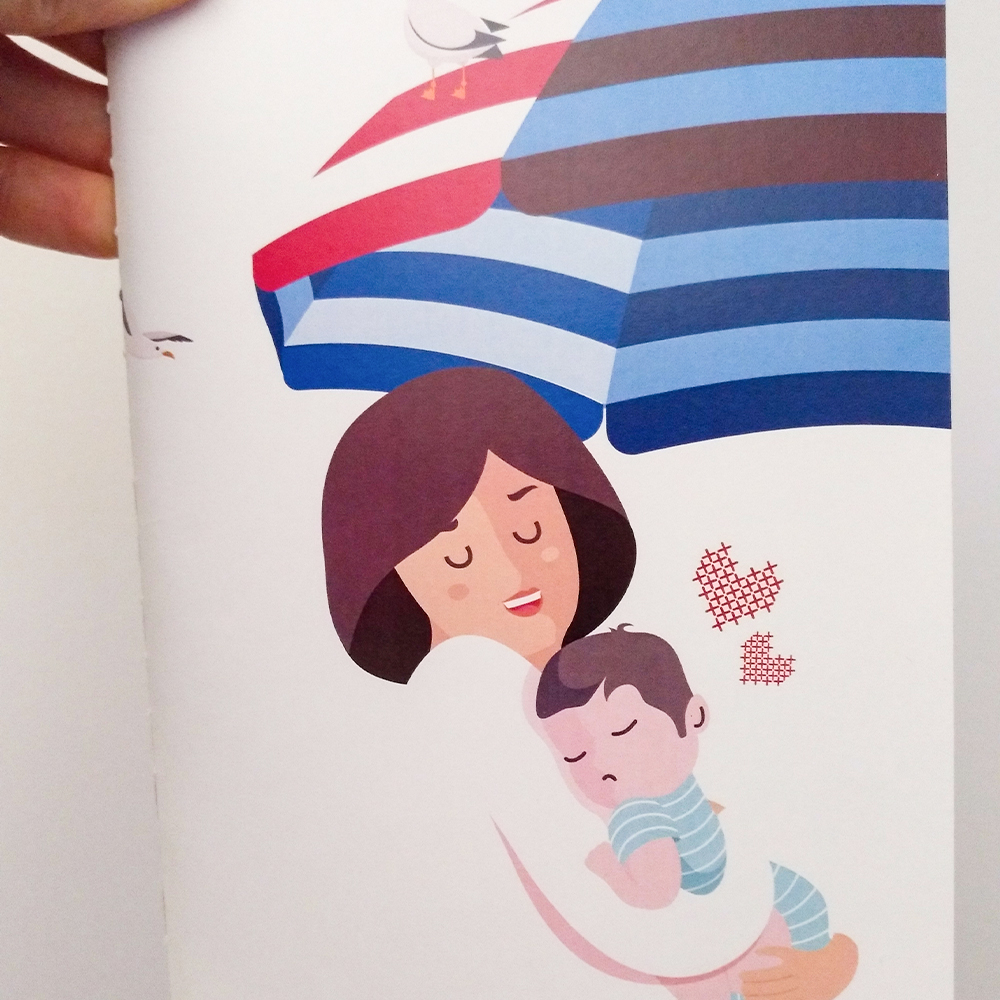 caderno personalizado com ilustração exclusiva