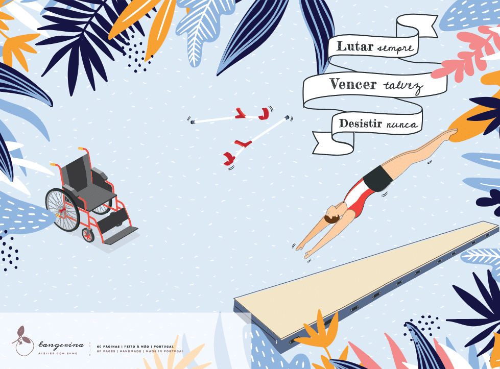 caderno personalizado com ilustração exclusiva